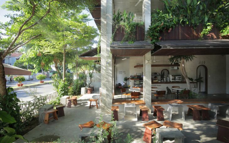 Thiết kế quán cafe sân vườn 200m2 đẹp như resort giữa lòng thành phố
