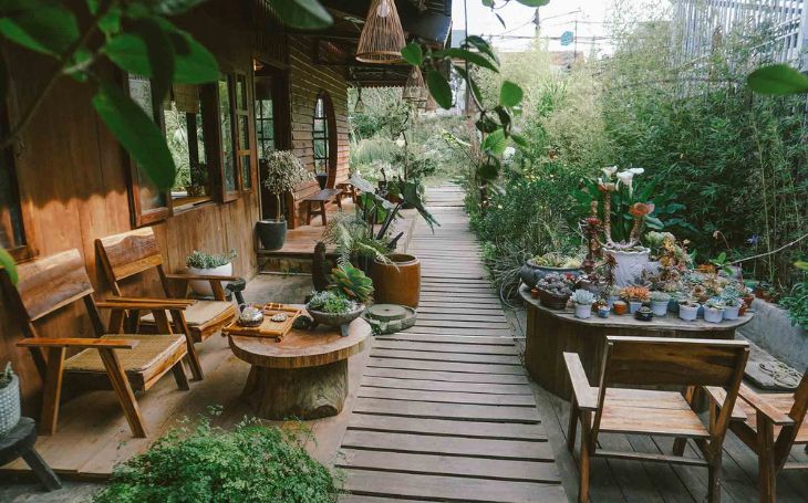 Mẫu thiết kế quán cafe sân vườn 300m2 đẹp không gian xanh lý tưởng cho kinh doanh cà phê